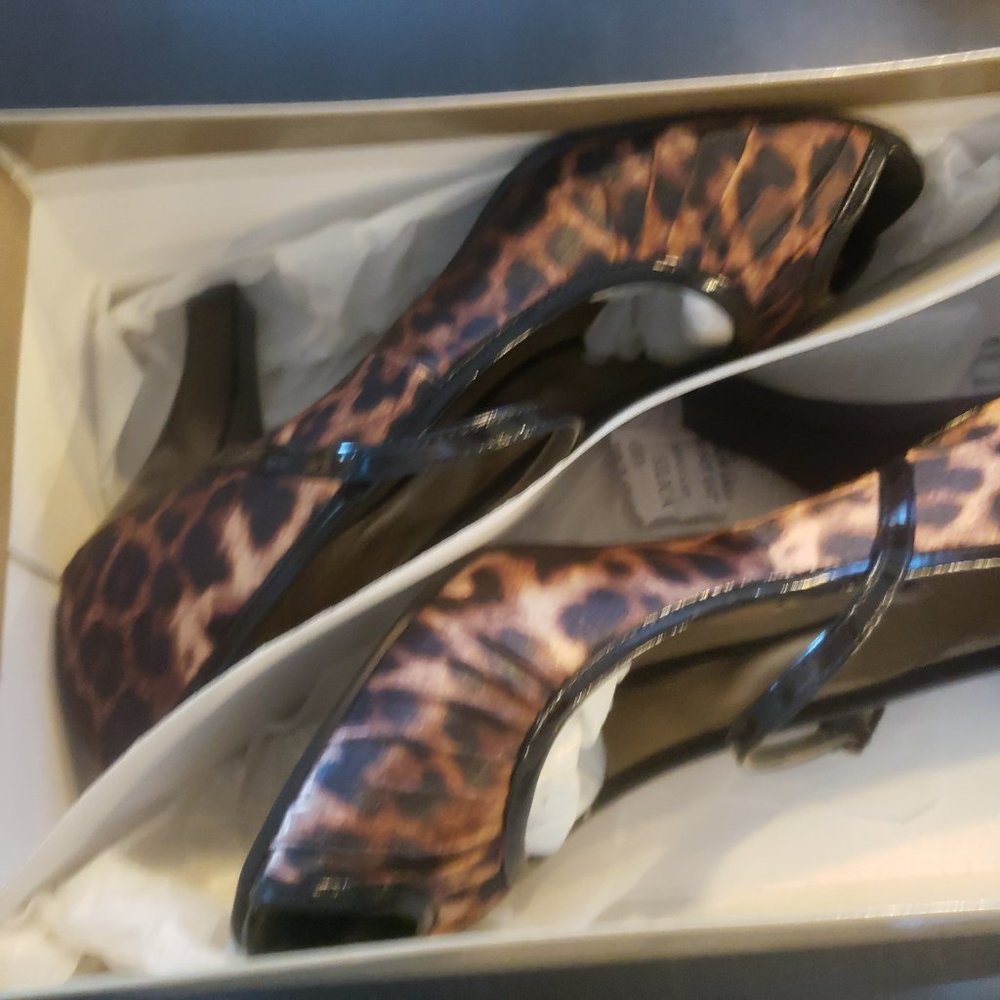 New With Tags - Madden Girl Mollie Leopard Print Heels - 6.5 Cheetah Animal